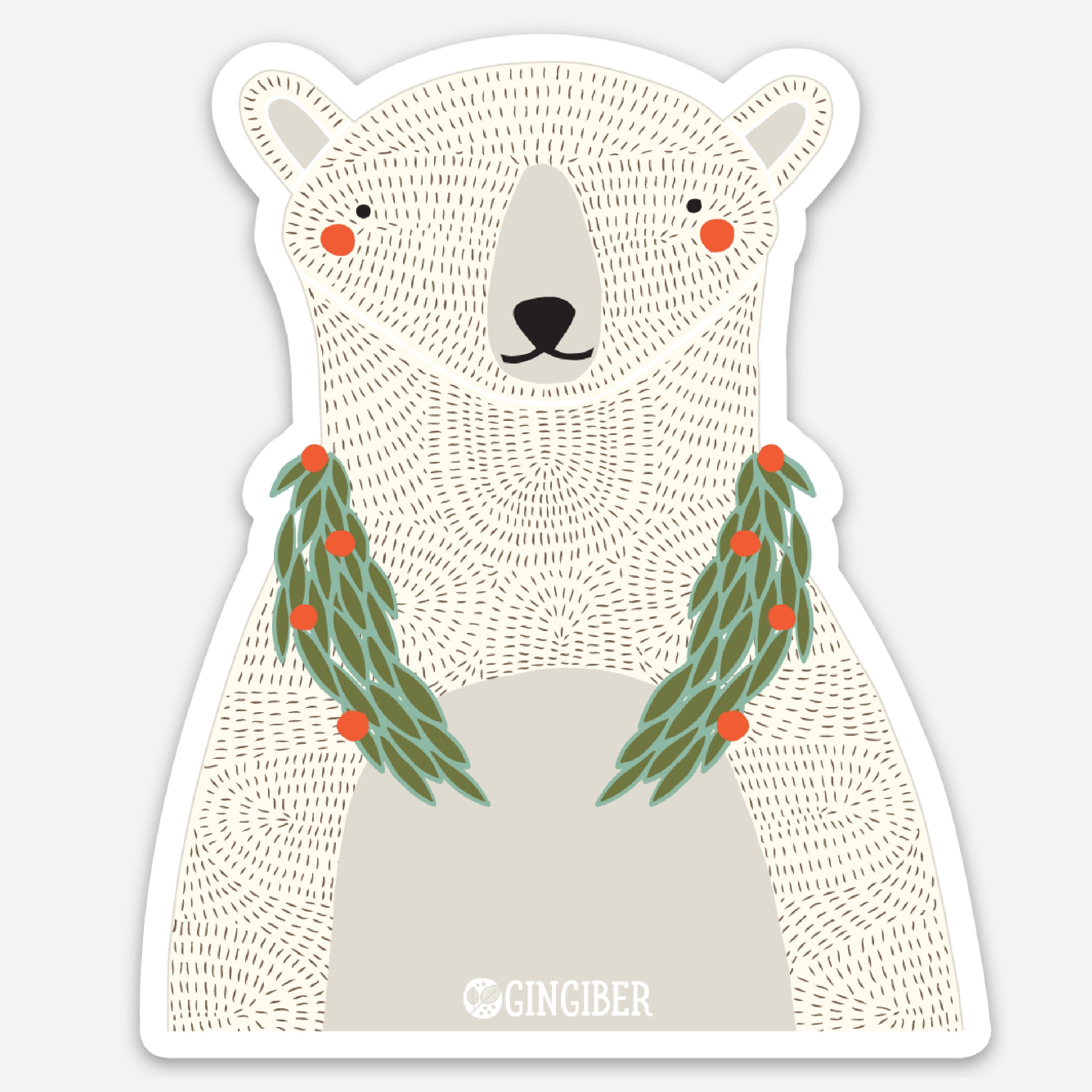 Polar Bear Sticker | Gingiber #GB-ST2052